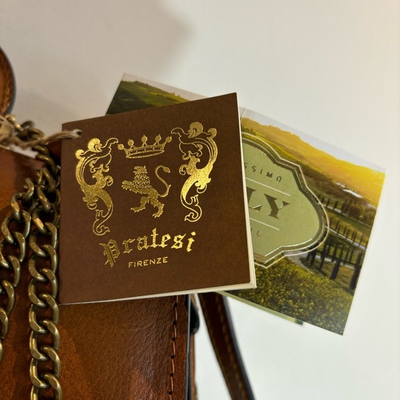 PRATESI Brunelleschi Lady Bruce Leather Doctor Style Handbag NEW with Dust Bag - Picture 12 of 16